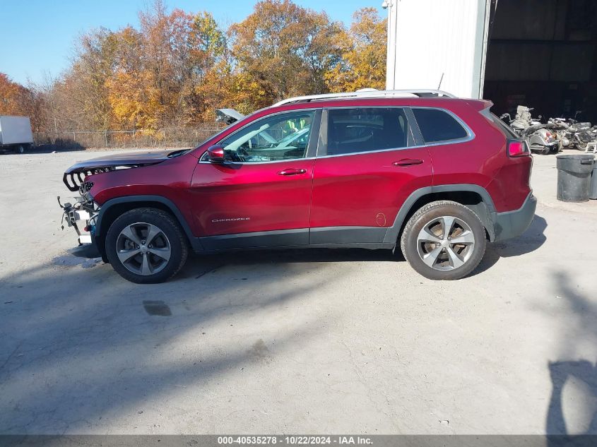 2019 Jeep Cherokee Limited 4X4 VIN: 1C4PJMDNXKD117637 Lot: 40535278