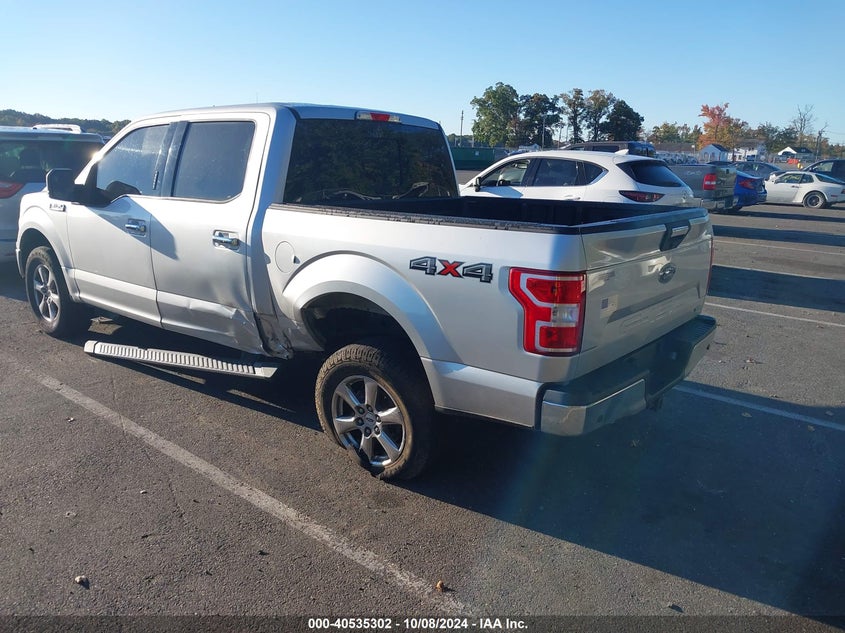 VIN 1FTEW1EP9JFA43525 2018 FORD F-150 XLT