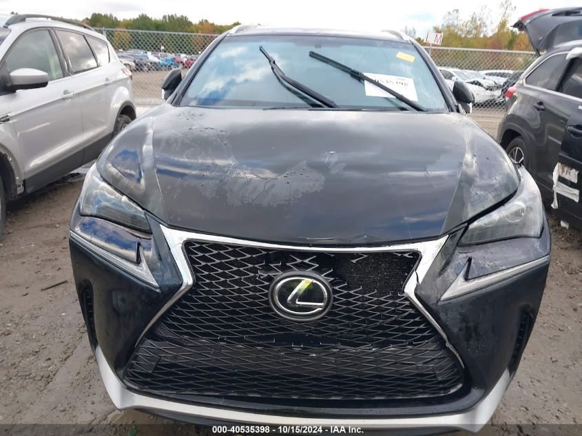 2016 Lexus Nx 200T F Sport VIN: JTJBARBZ2G2087918 Lot: 40535398