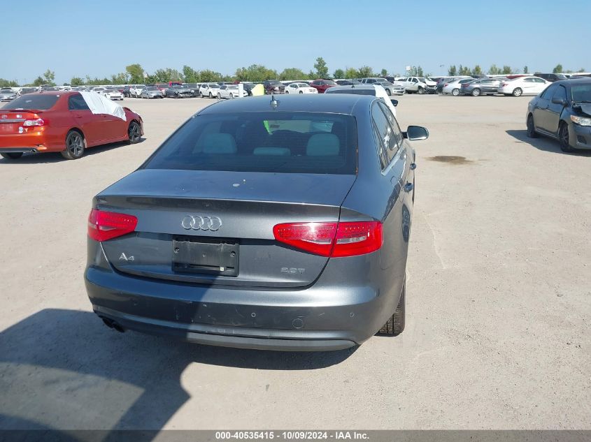 2013 Audi A4 2.0T Premium VIN: WAUEFAFL4DA171133 Lot: 40535415