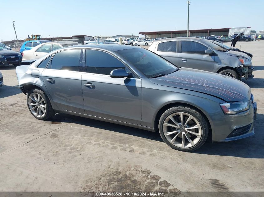 2013 AUDI A4 2.0T PREMIUM - WAUEFAFL6DN009223