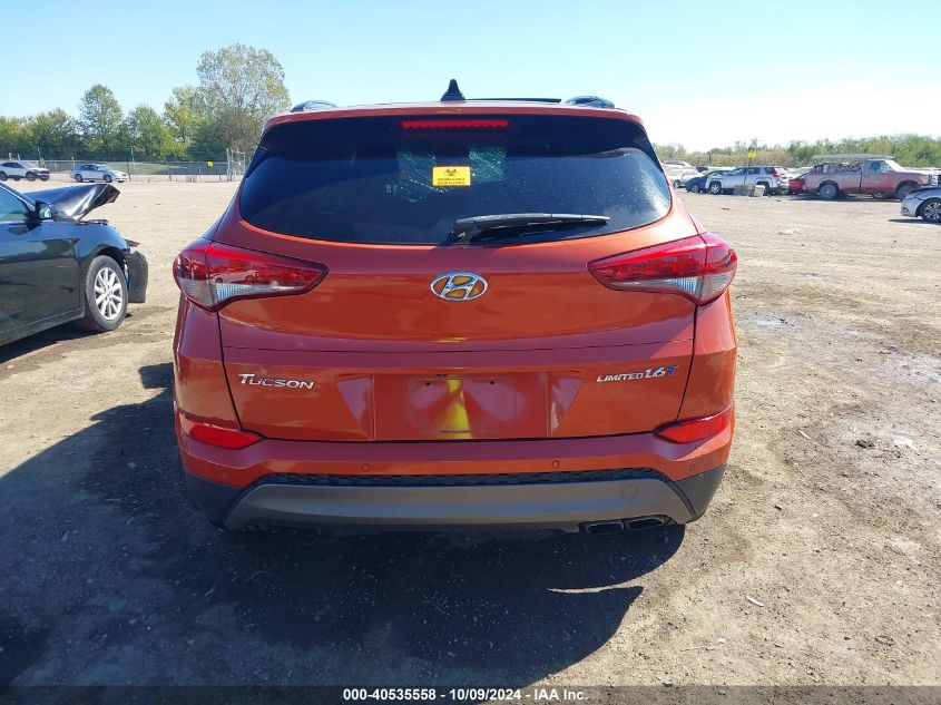 2016 Hyundai Tucson Limited VIN: KM8J33A23GU056364 Lot: 40535558