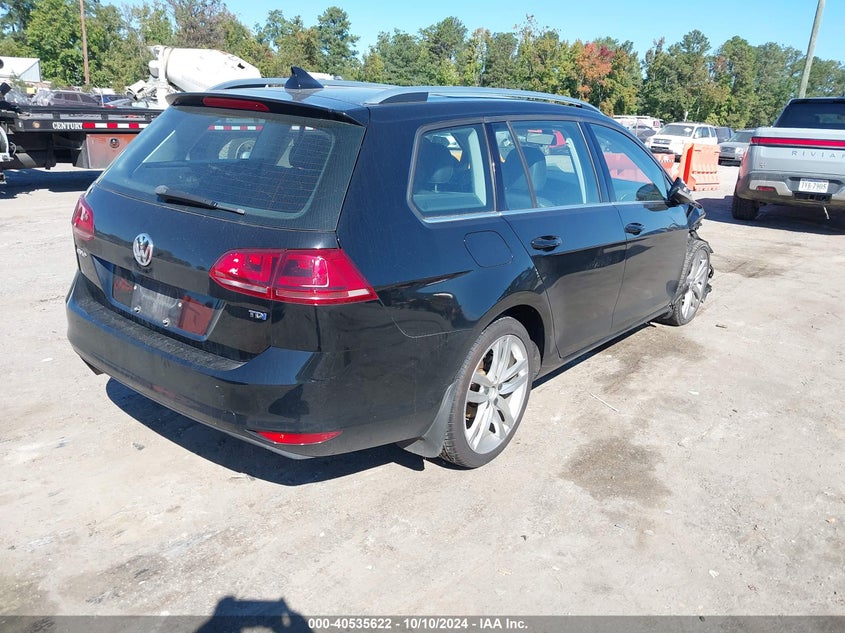 2015 VOLKSWAGEN GOLF SPORTWAGEN TDI SEL 4-DOOR - 3VWCA7AU4FM511881