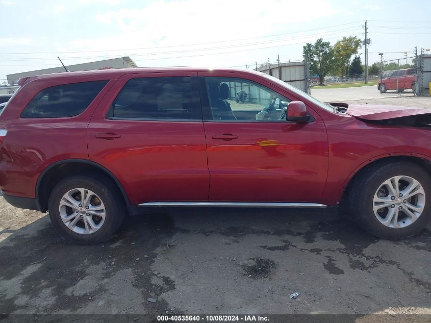 2013 Dodge Durango Sxt VIN: 1C4RDJAG8DC527687 Lot: 40535640