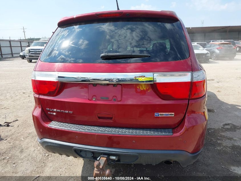 2013 Dodge Durango Sxt VIN: 1C4RDJAG8DC527687 Lot: 40535640