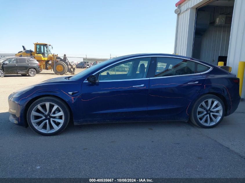 2018 Tesla Model 3 VIN: 5YJ3E1EB3JF091802 Lot: 40535667