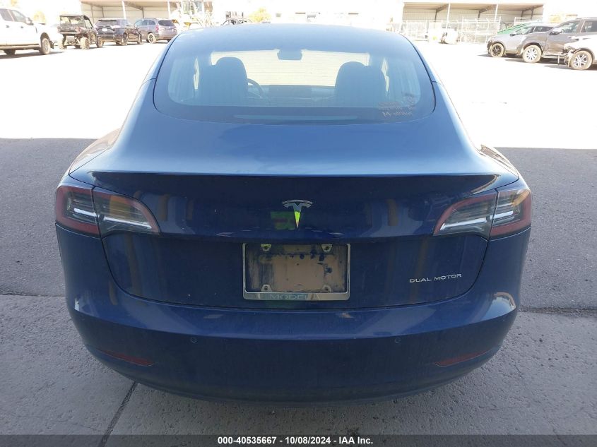 2018 Tesla Model 3 VIN: 5YJ3E1EB3JF091802 Lot: 40535667