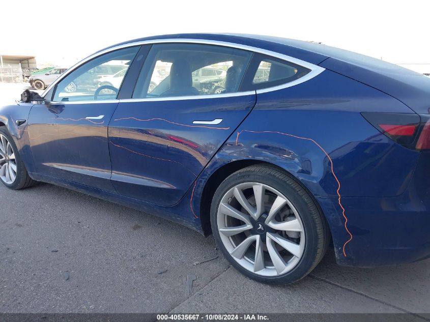 2018 Tesla Model 3 VIN: 5YJ3E1EB3JF091802 Lot: 40535667