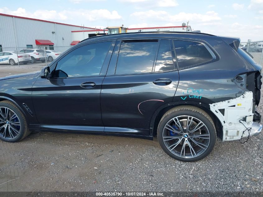 2022 BMW X3 xDrive30I VIN: 5UX53DP06N9L73104 Lot: 40535790