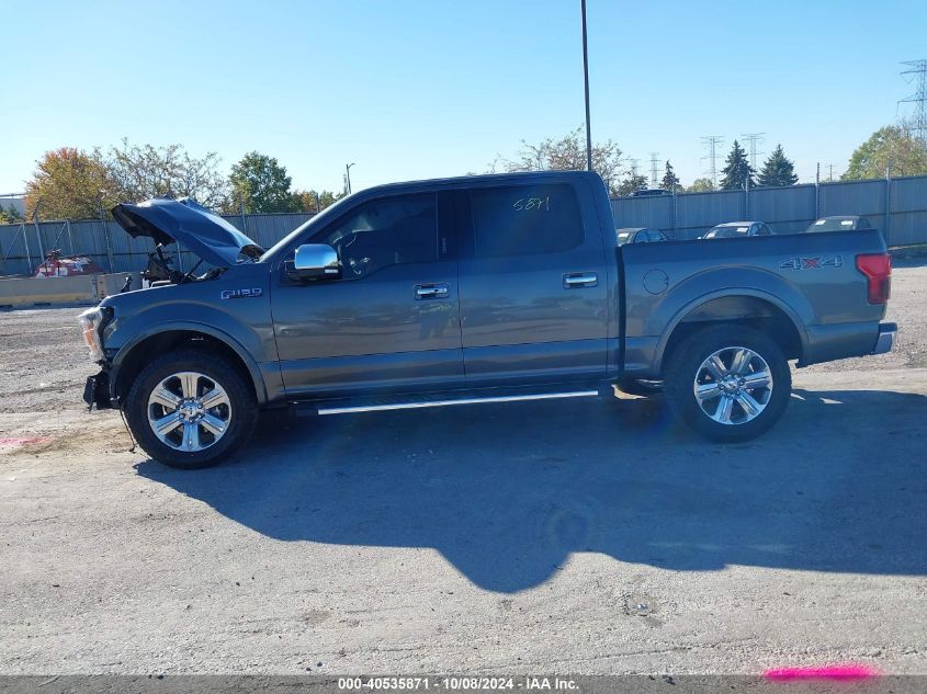 2019 Ford F-150 Lariat VIN: 1FTEW1E58KFB60111 Lot: 40535871