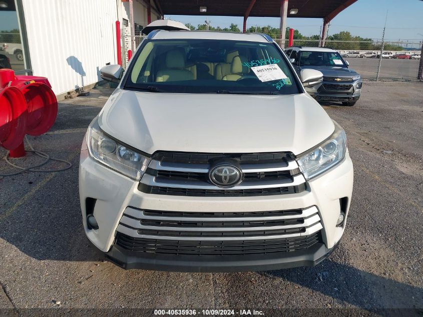 5TDKZRFH6HS518364 2017 Toyota Highlander Xle