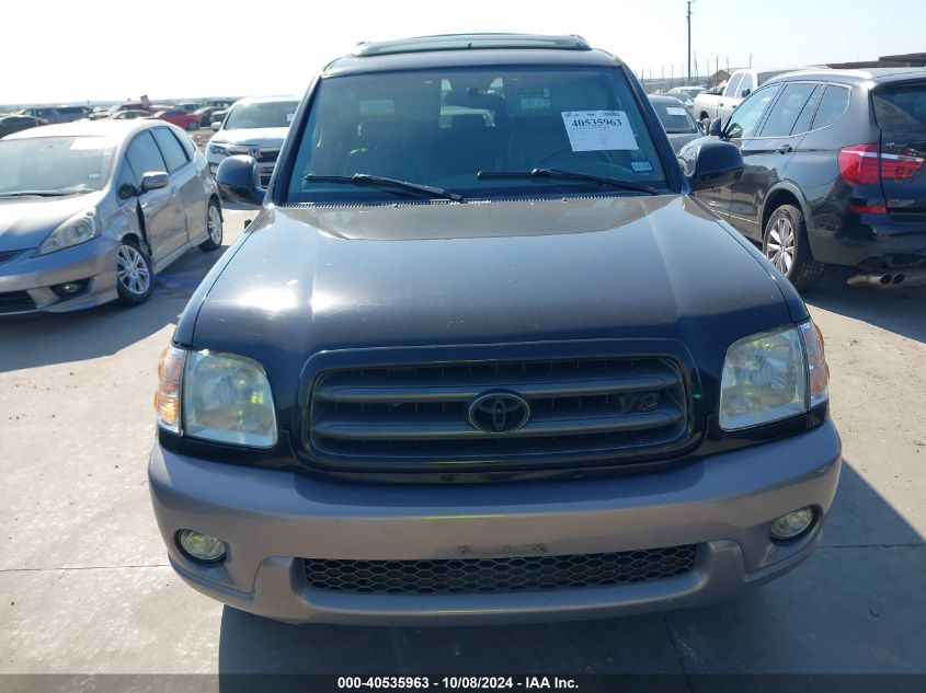 2002 Toyota Sequoia Sr5 VIN: 5TDZT34A72S071120 Lot: 40535963