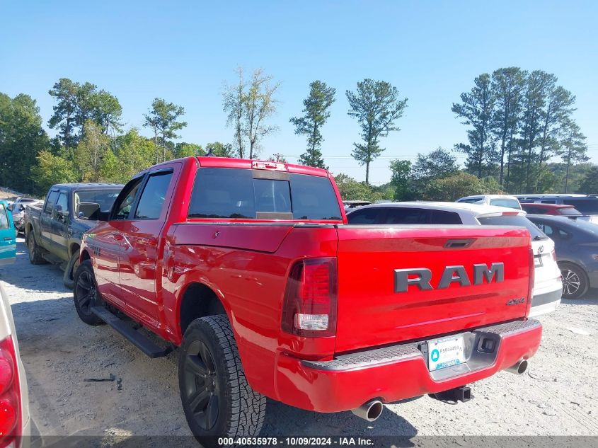 2017 Ram 1500 Night 4X4 5'7 Box VIN: 1C6RR7MT0HS673002 Lot: 40535978