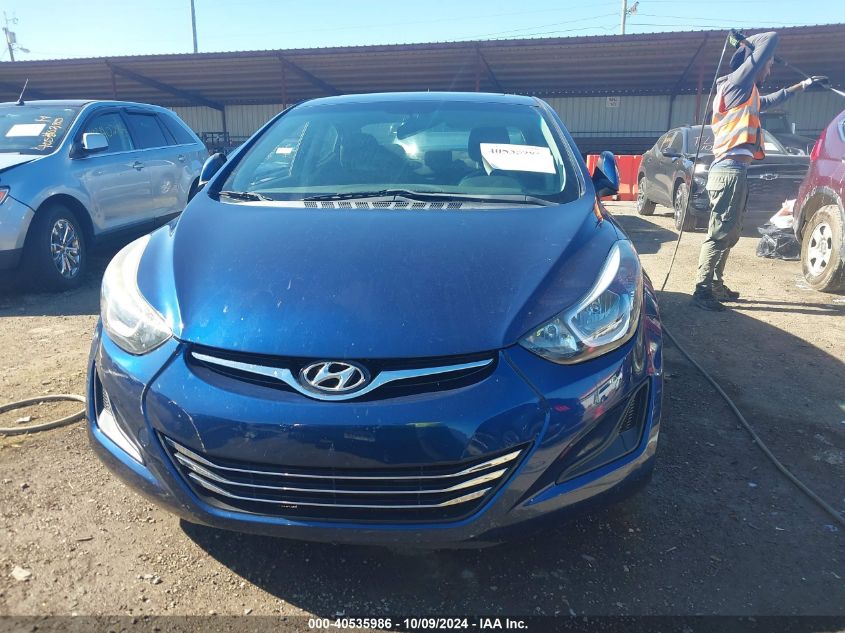 5NPDH4AE7GH766090 2016 Hyundai Elantra Value Edition