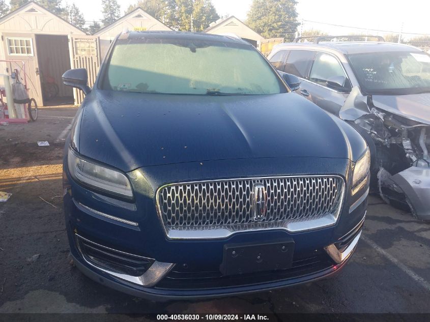 2019 Lincoln Nautilus Reserve VIN: 2LMPJ8LP1KBL36129 Lot: 40536030