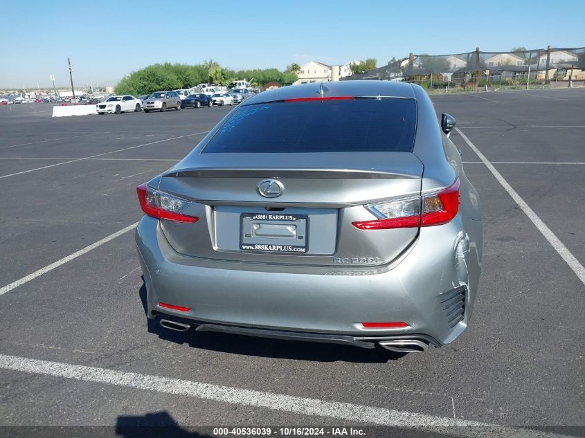 2016 Lexus Rc 200T VIN: JTHHA5BC2G5001750 Lot: 40536039