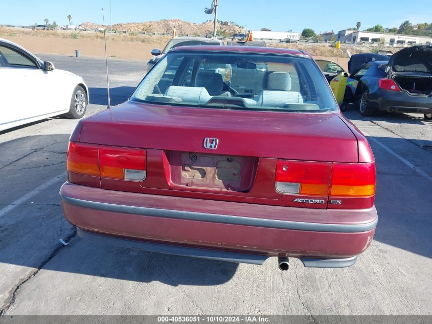 1992 Honda Accord Lx VIN: 1HGCB7655NA002882 Lot: 40536051