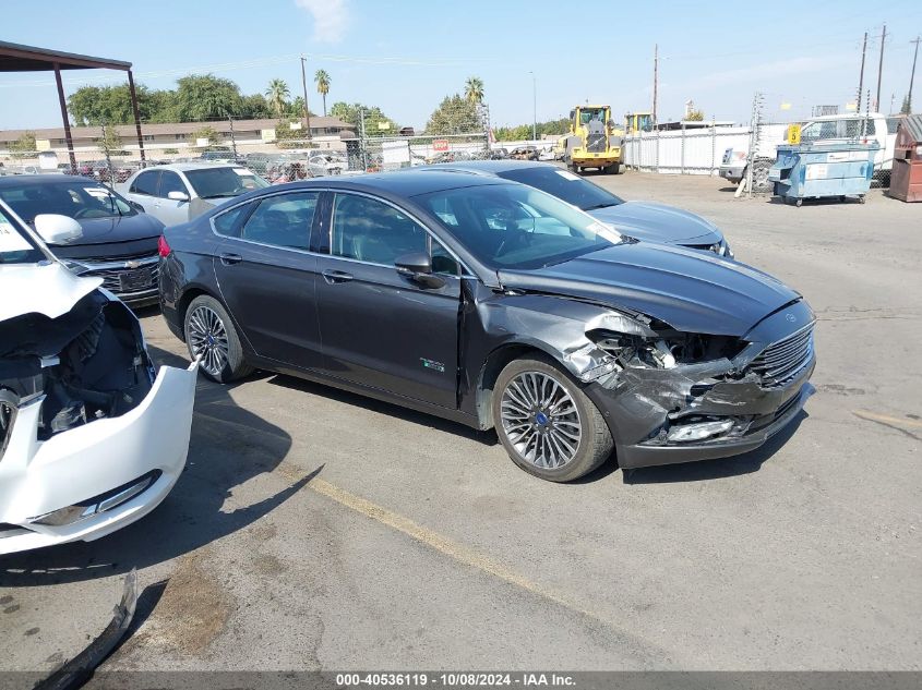 2017 Ford Fusion Energi Se Luxury VIN: 3FA6P0PU5HR322424 Lot: 40536119