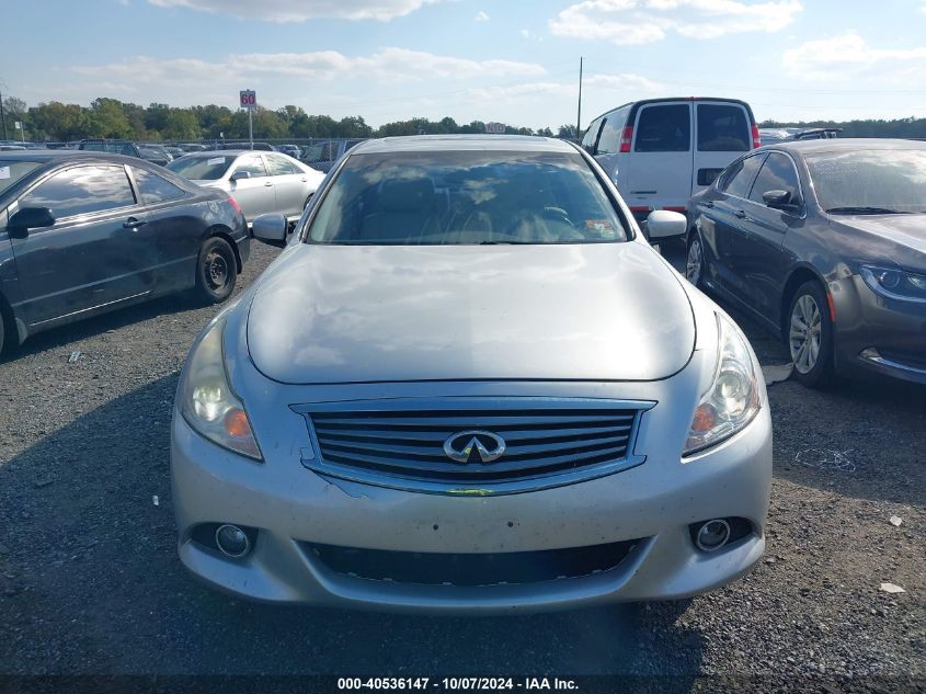 2012 Infiniti G25X VIN: JN1DV6AR0CM730672 Lot: 40536147