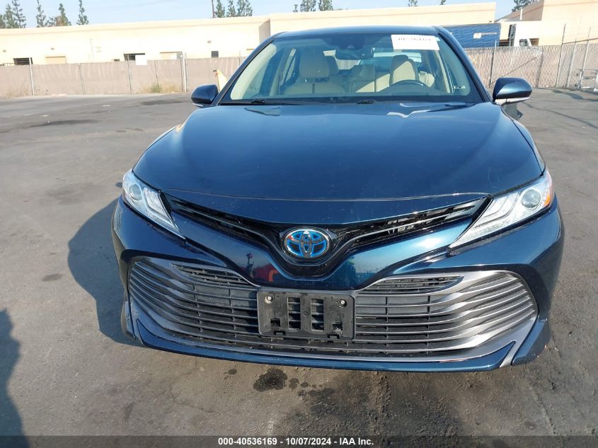 4T1B21HK6KU514053 2019 Toyota Camry Hybrid Xle