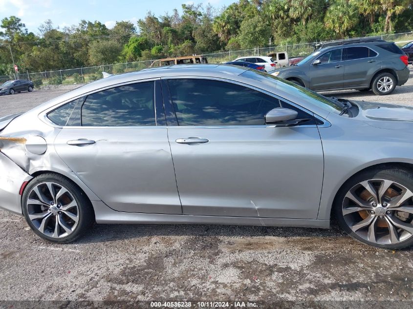 2015 Chrysler 200 C VIN: 1C3CCCCG9FN650993 Lot: 40536238