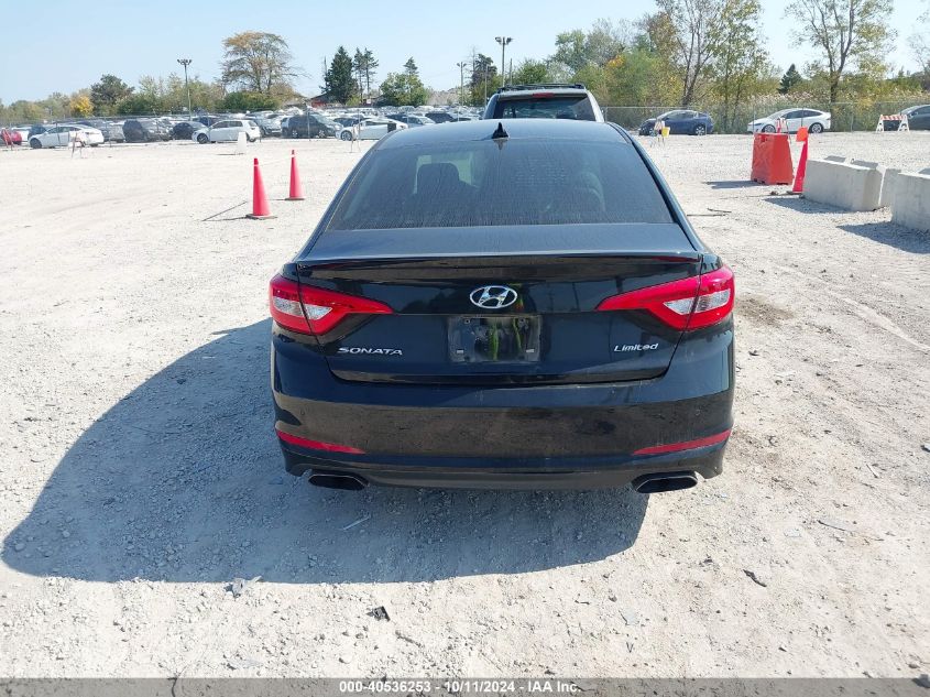 2017 Hyundai Sonata Limited VIN: 5NPE34AF6HH584040 Lot: 40536253