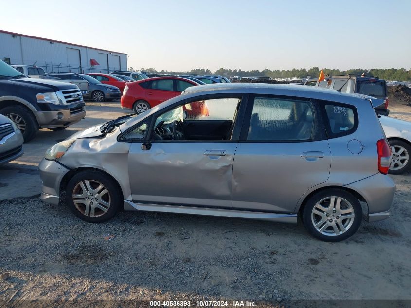 JHMGD38637S028207 2007 Honda Fit Sport