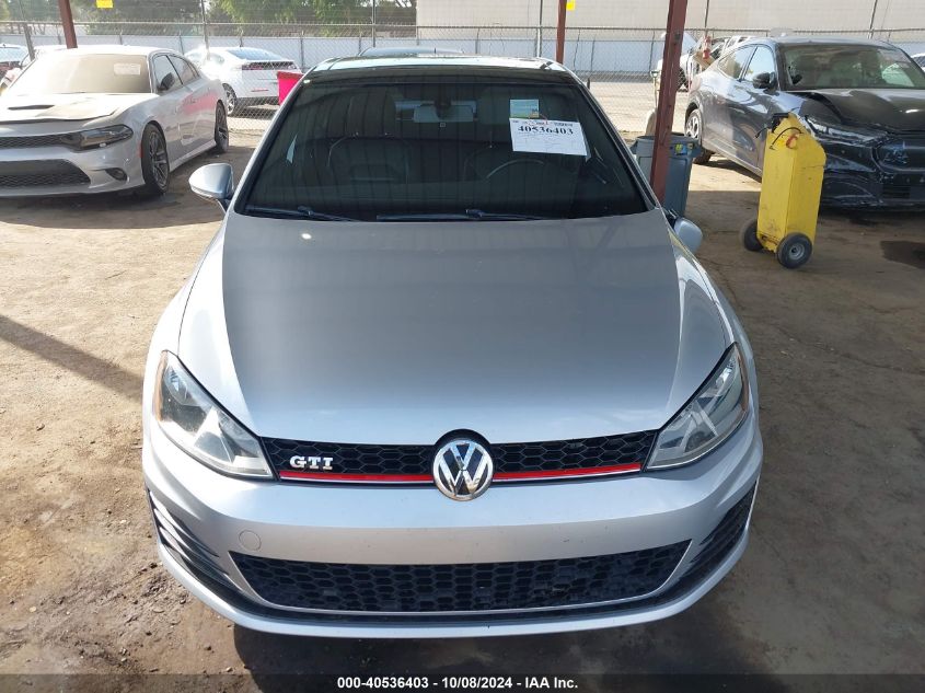 2015 Volkswagen Gti VIN: 3VW4T7AU2FM049481 Lot: 40536403