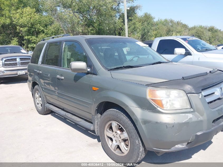 2007 Honda Pilot Ex-L VIN: 2HKYF18627H514266 Lot: 40536412