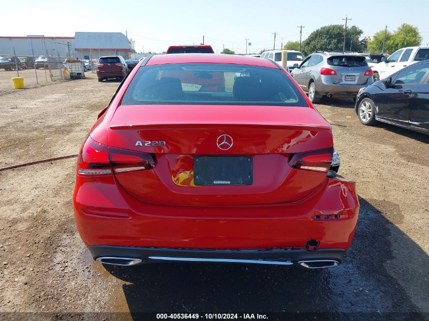 2019 Mercedes-Benz A 220 VIN: WDD3G4EB9KW033899 Lot: 40536449