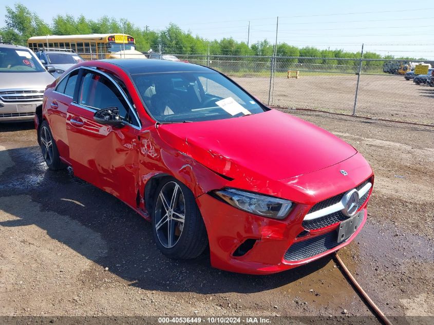 2019 Mercedes-Benz A 220 VIN: WDD3G4EB9KW033899 Lot: 40536449