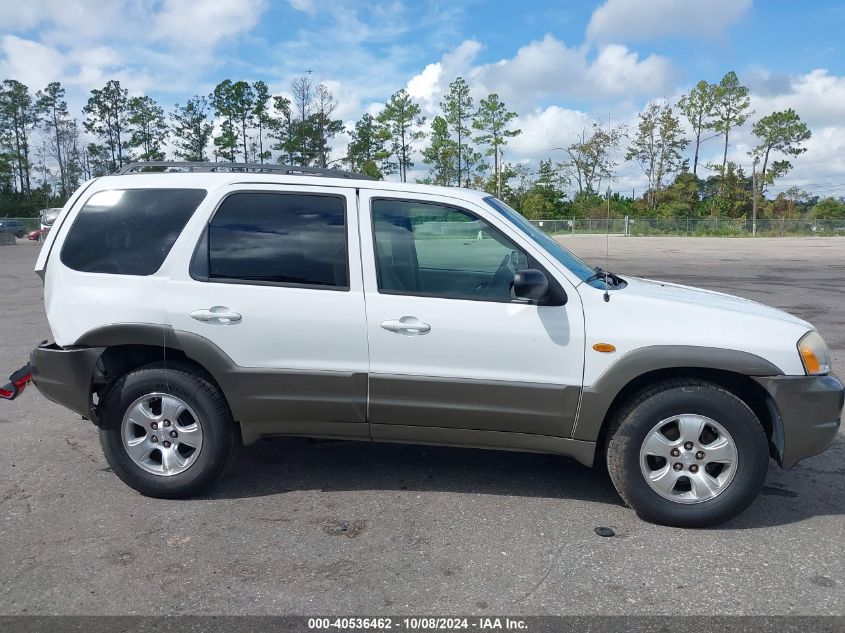 2001 Mazda Tribute Lx/Es VIN: 4F2YU091X1KM31258 Lot: 40536462