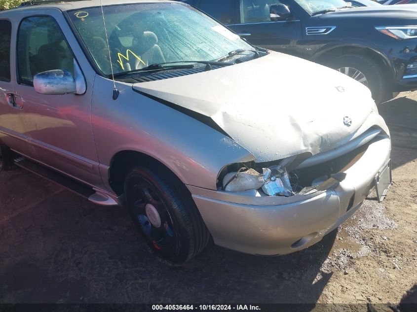 2001 Nissan Quest Gxe VIN: 4N2ZN15T61D800908 Lot: 40536464