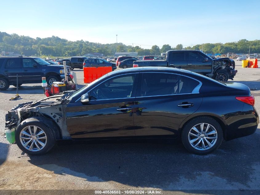 2014 Infiniti Q50 VIN: JN1BV7AP6EM675255 Lot: 40536503