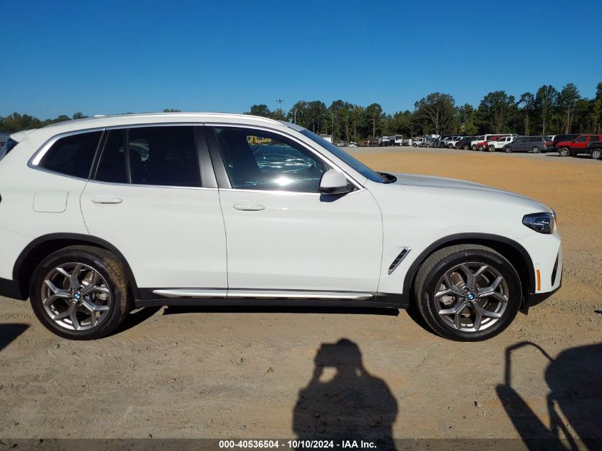 2024 BMW X3 Sdrive30I VIN: 5UX43DP04R9V93181 Lot: 40536504