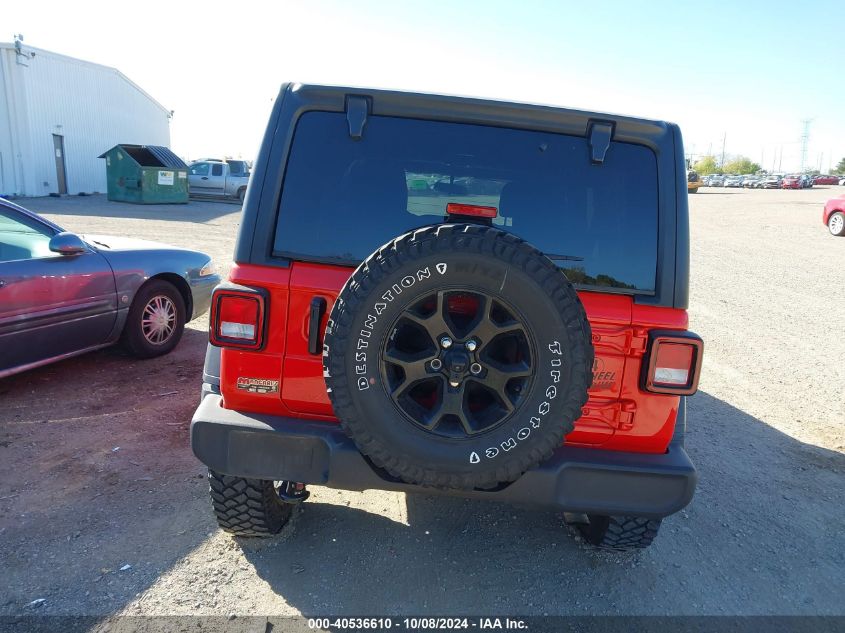 2021 Jeep Wrangler Unlimited Willys 4X4 VIN: 1C4HJXDN5MW814694 Lot: 40536610