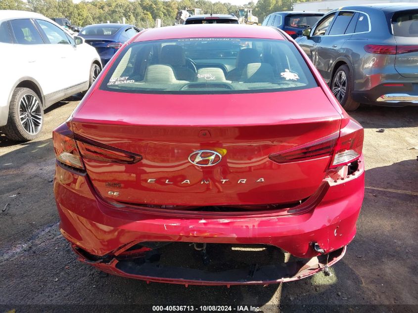 2019 Hyundai Elantra Se VIN: KMHD74LF0KU806674 Lot: 40536713