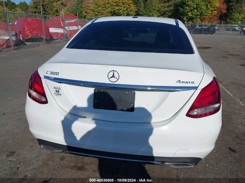 55SWF4KB3JU243222 2018 Mercedes-Benz C 300 4Matic