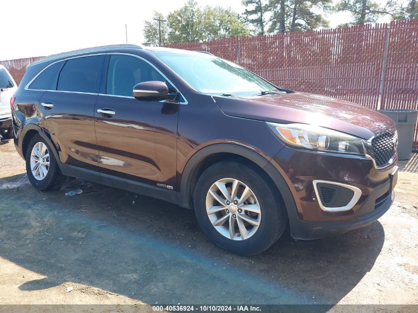 2016 KIA SORENTO 3.3L LX - 5XYPGDA57GG046313