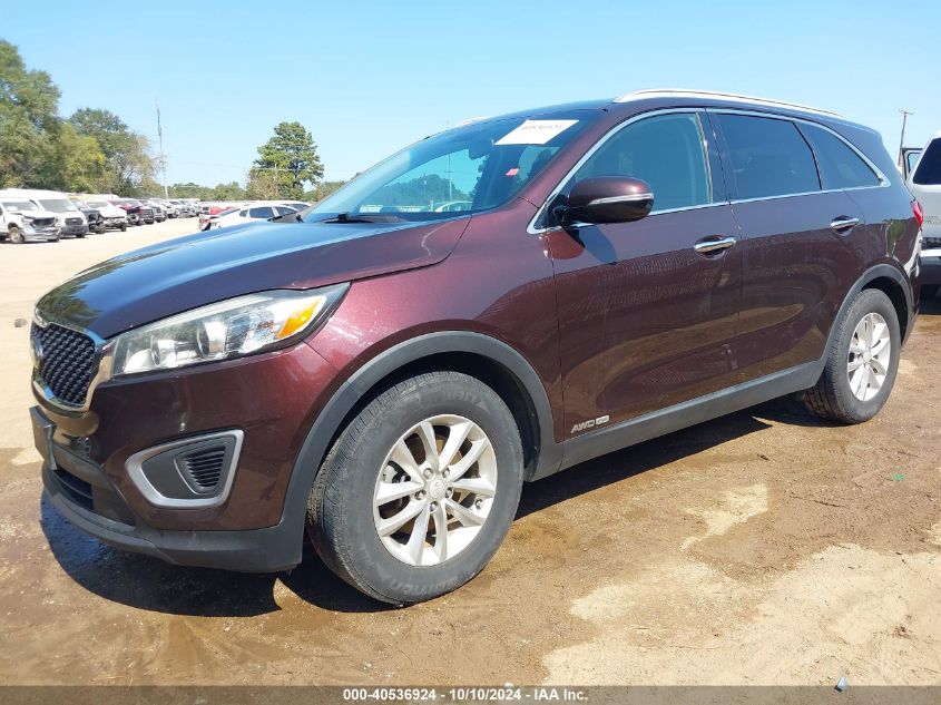 2016 KIA SORENTO 3.3L LX - 5XYPGDA57GG046313