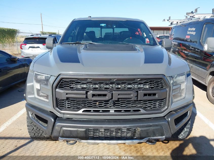 2018 Ford F-150 Raptor VIN: 1FTFW1RG3JFA44166 Lot: 40537113