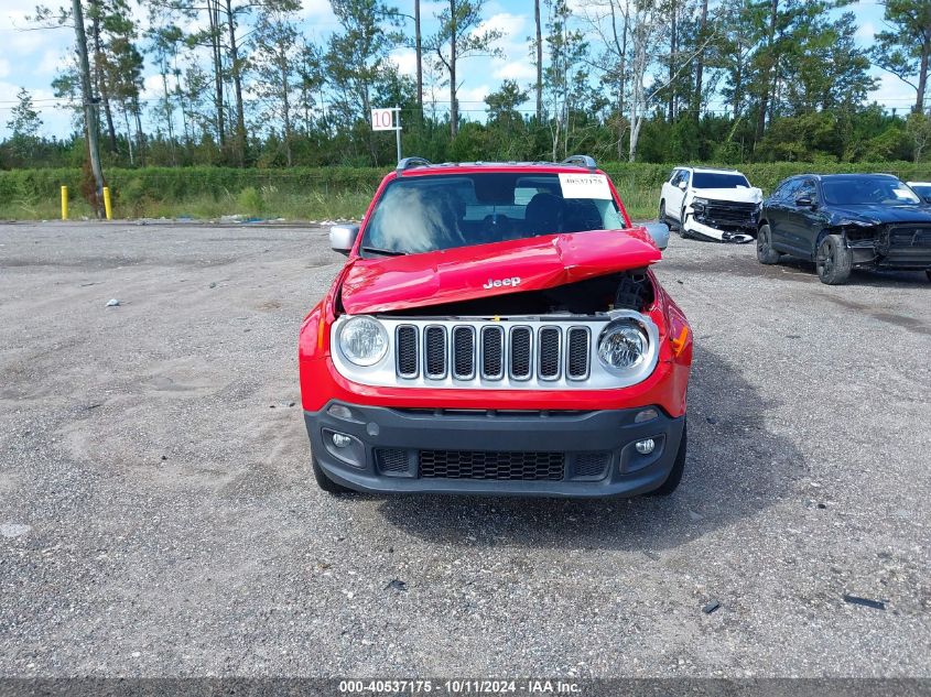 2015 Jeep Renegade Limited VIN: ZACCJBDT0FPB70050 Lot: 40537175