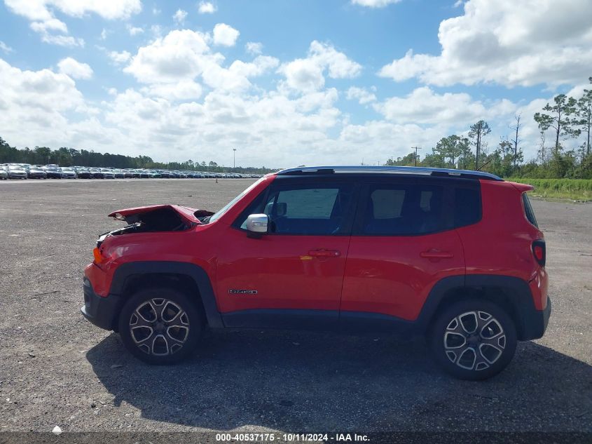 2015 Jeep Renegade Limited VIN: ZACCJBDT0FPB70050 Lot: 40537175