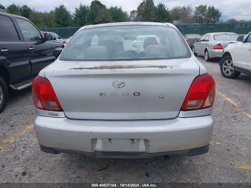 2000 Toyota Echo VIN: JTDAT1237Y0068011 Lot: 40537184