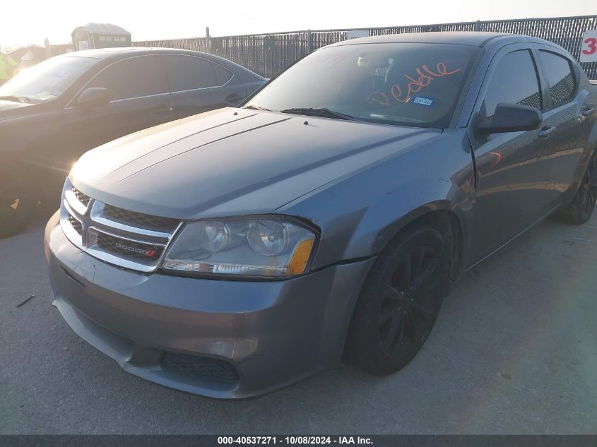 2013 Dodge Avenger Se V6 VIN: 1C3CDZAGXDN750441 Lot: 40537271