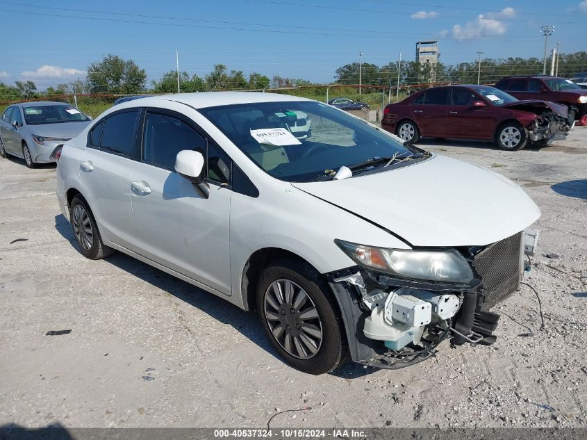 2013 Honda Civic Lx VIN: 19XFB2F50DE068640 Lot: 40537324