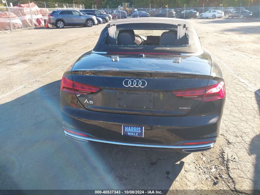 2020 Audi A5 Cabriolet Premium Plus 45 Tfsi Quattro S Tronic VIN: WAUWNGF59LN004303 Lot: 40537343