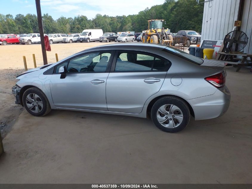 2013 Honda Civic Lx VIN: 19XFB2F55DE280689 Lot: 40537359