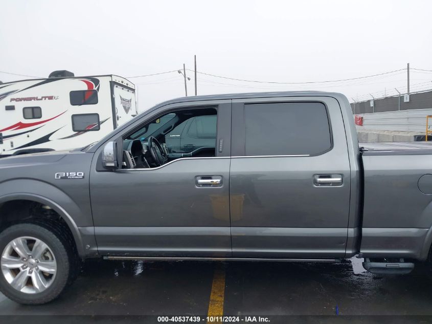 1FTFW1E57JFE10294 2018 Ford F-150 Platinum