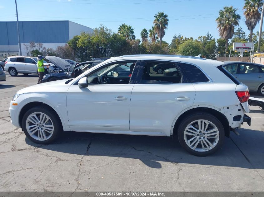 2019 Audi Q5 45 Premium VIN: WA1BNAFY7K2099365 Lot: 40537509